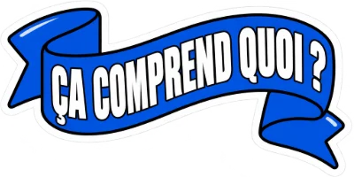 Autocollant « Ça comprend quoi ? »