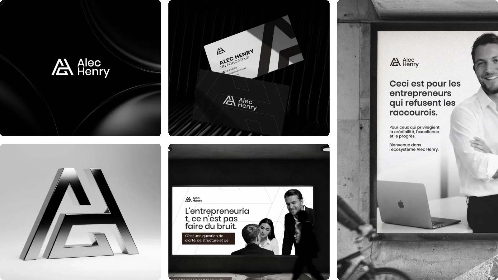 Moodboard du projet Alec Henry