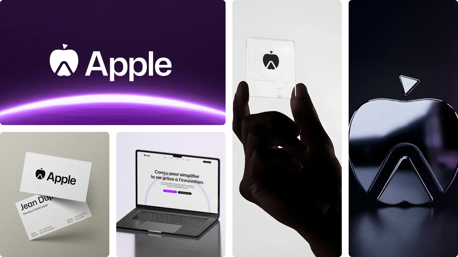 Moodboard du projet Apple