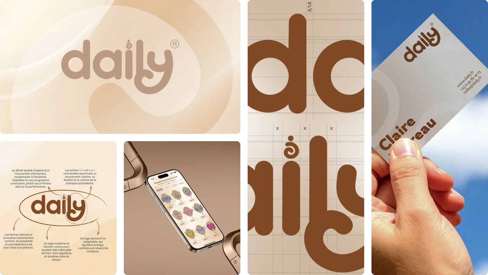 Moodboard du projet Daily