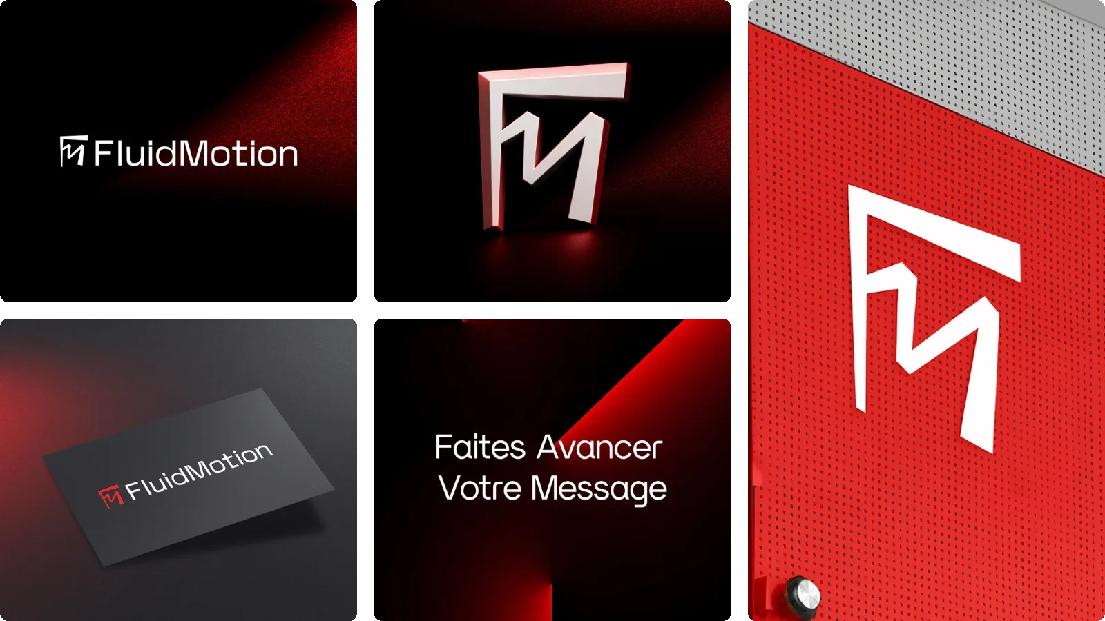 Moodboard du projet FluidMotion