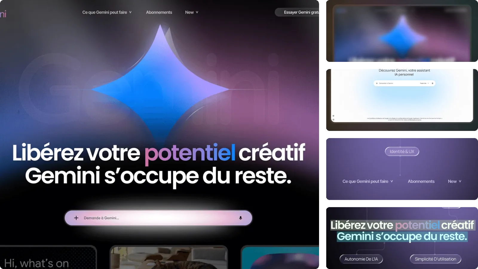 Moodboard du projet Gemini