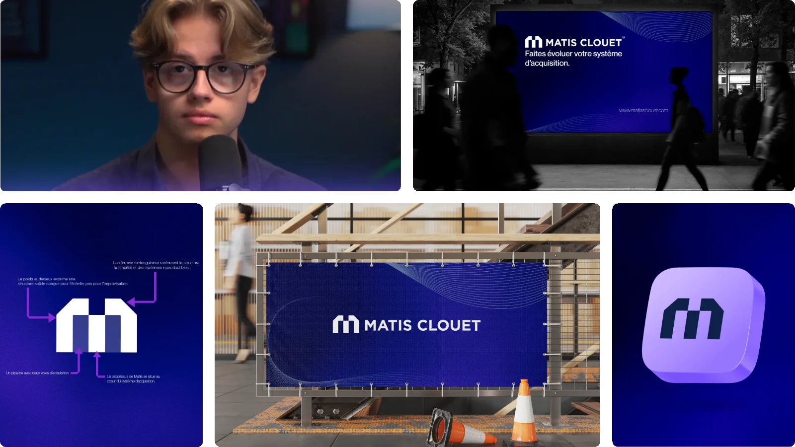 Moodboard du projet Matis Clouet
