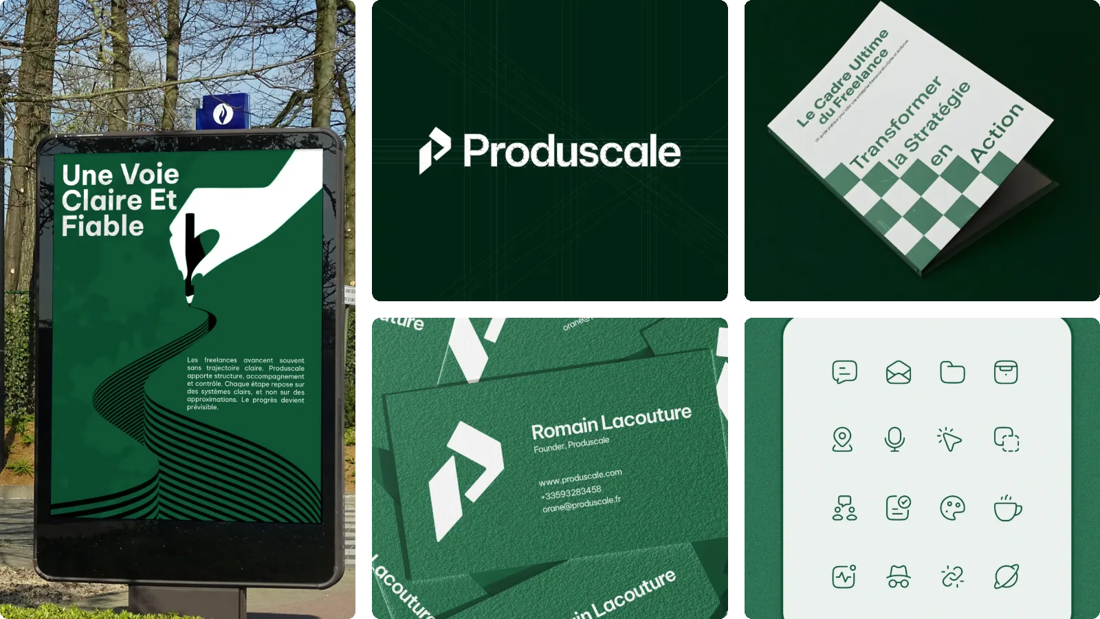 Moodboard du projet Produscale