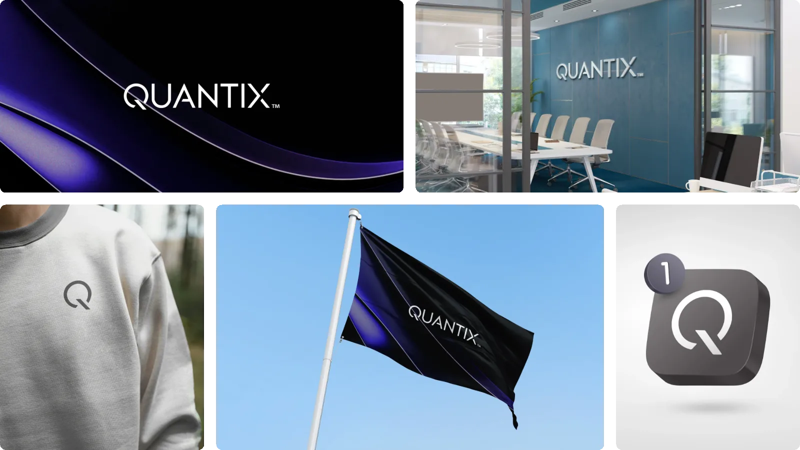 Moodboard du projet Quantix