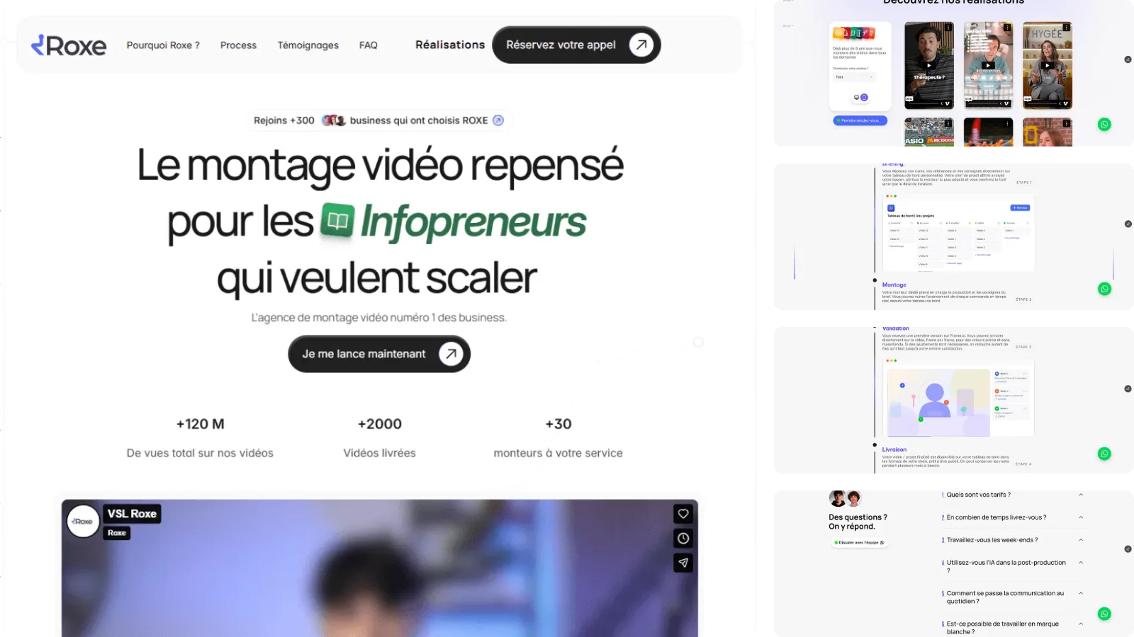 Moodboard du projet Roxe