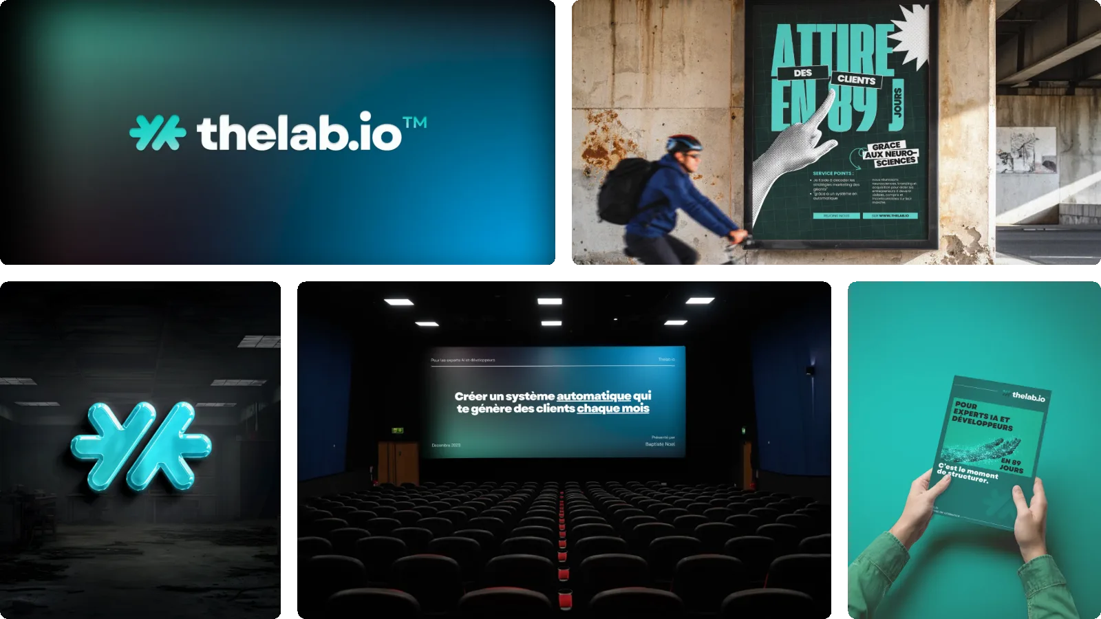Moodboard du projet TheLab.io