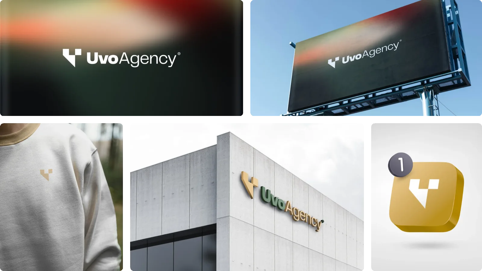 Moodboard du projet Uvo Agency
