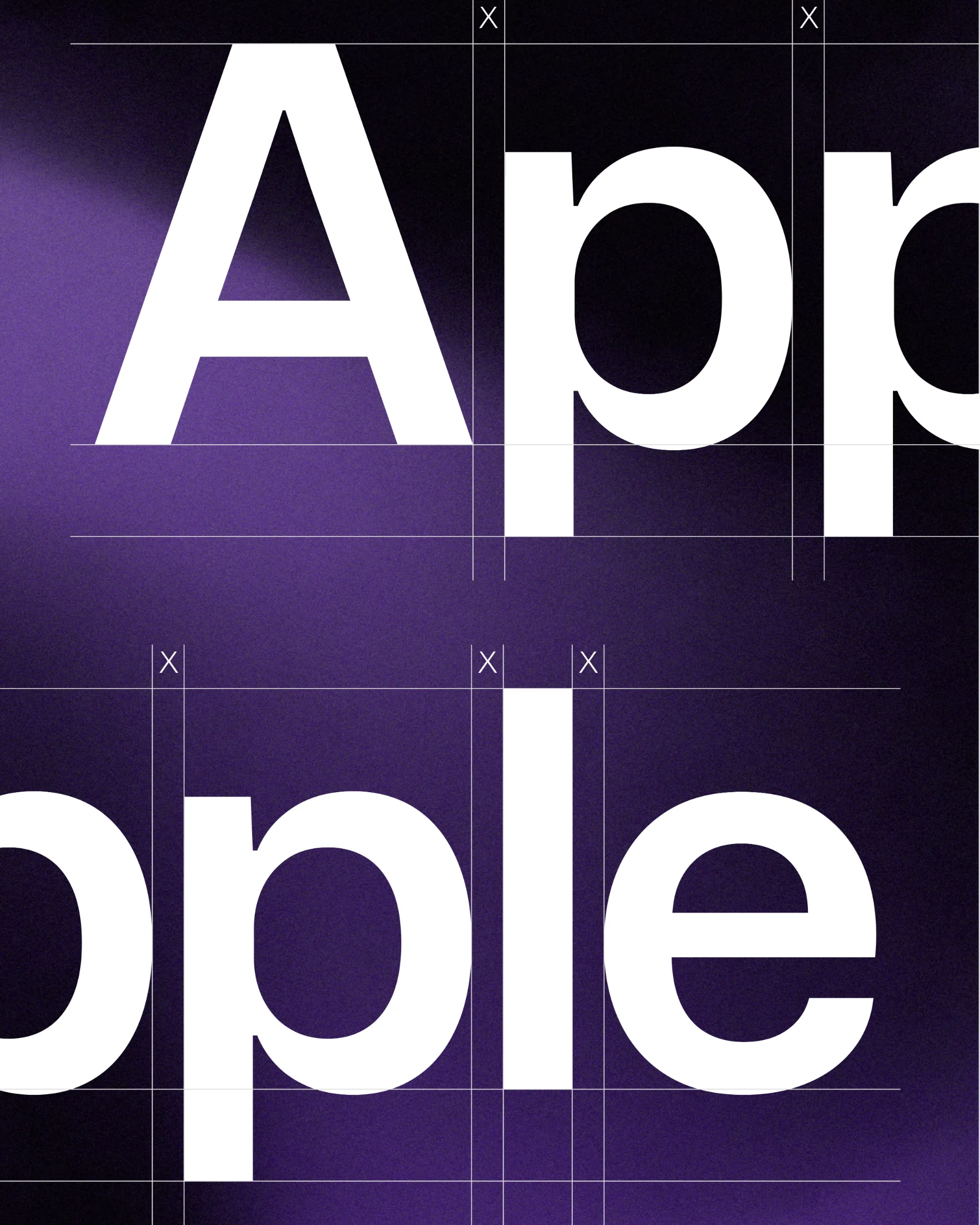 Le logotype Apple en très grand