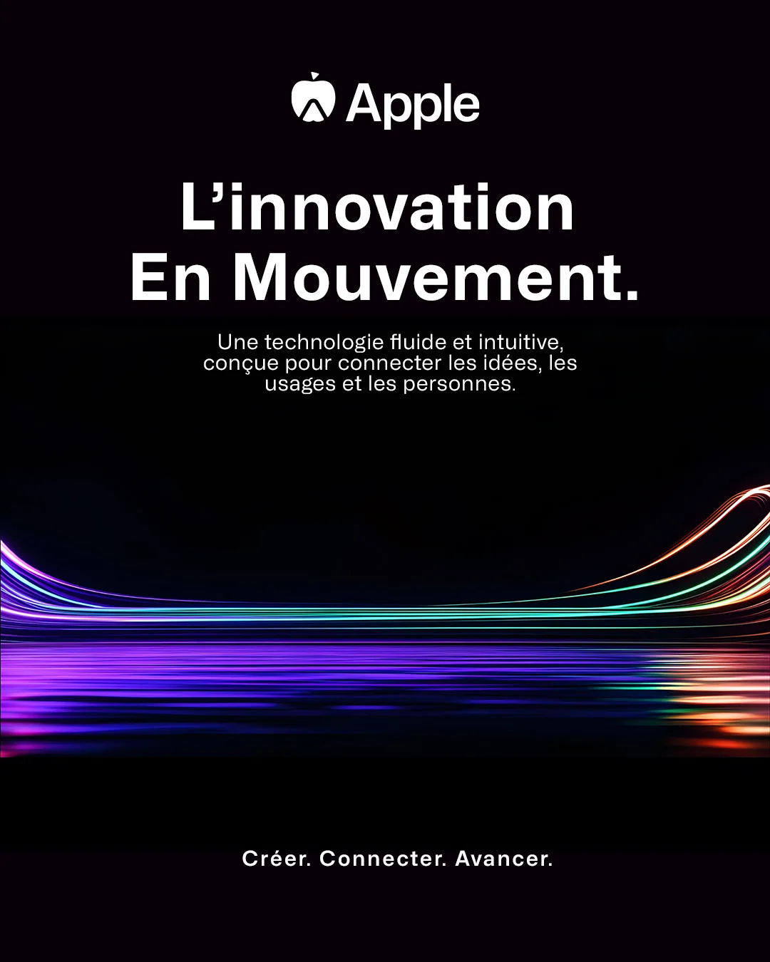 Une affiche « L'innovation en mouvement »