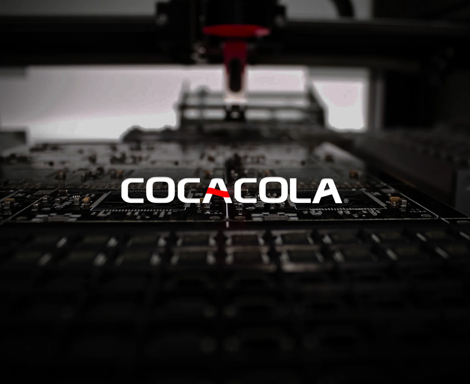Le logotype sur un circuit imprimé