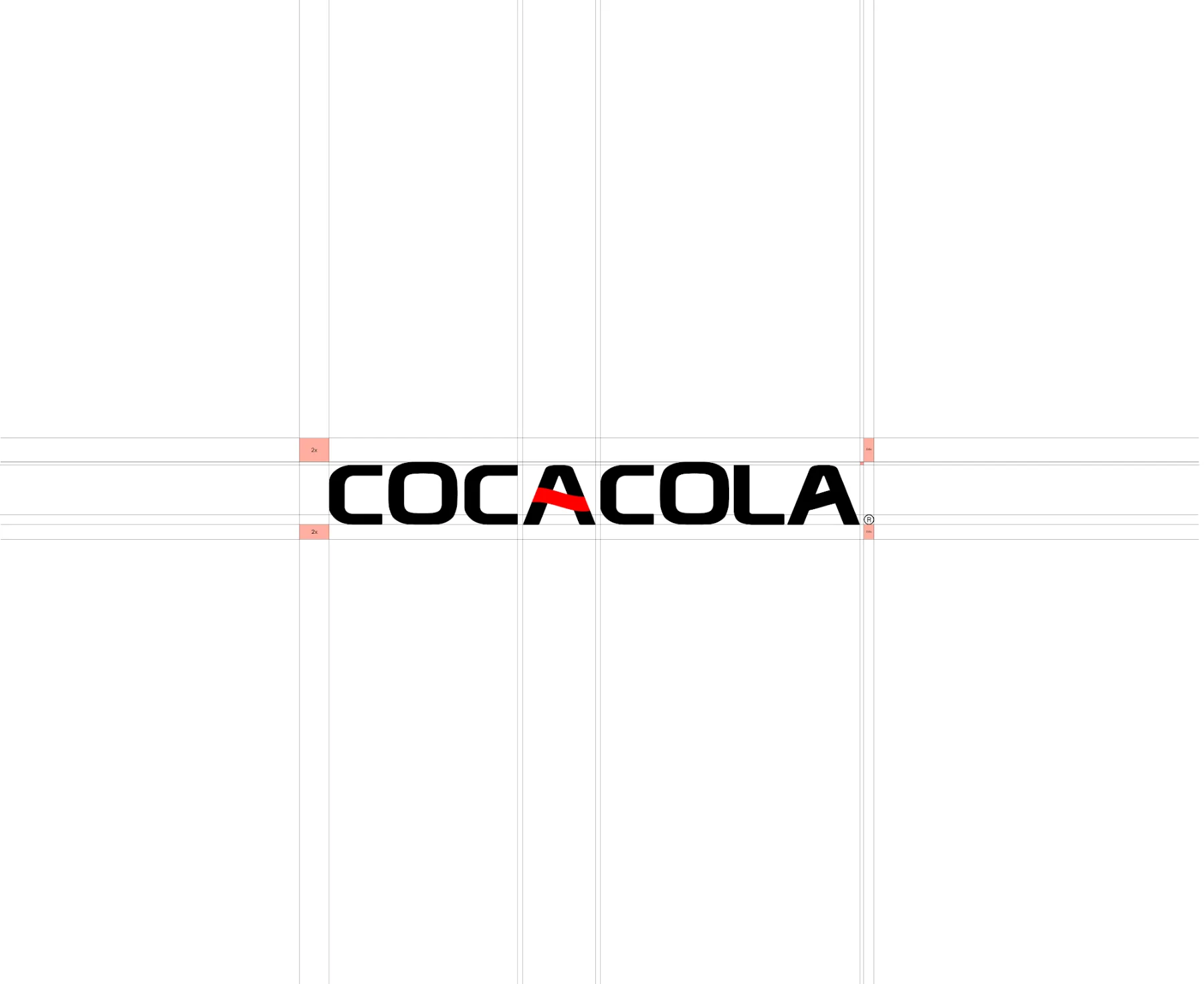 Le logotype sur sa grille