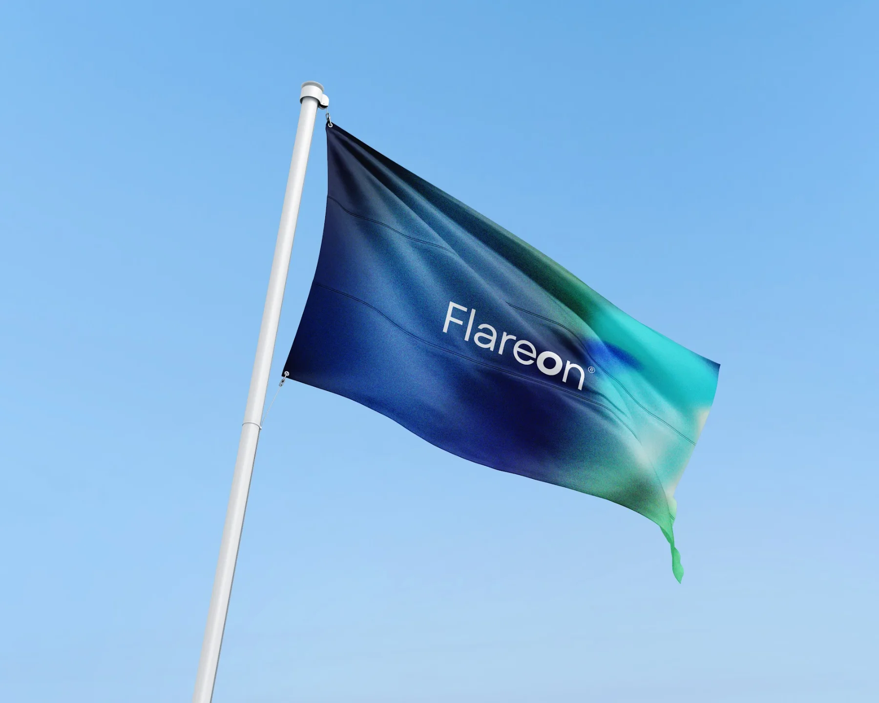 Un drapeau Flareon dans le ciel