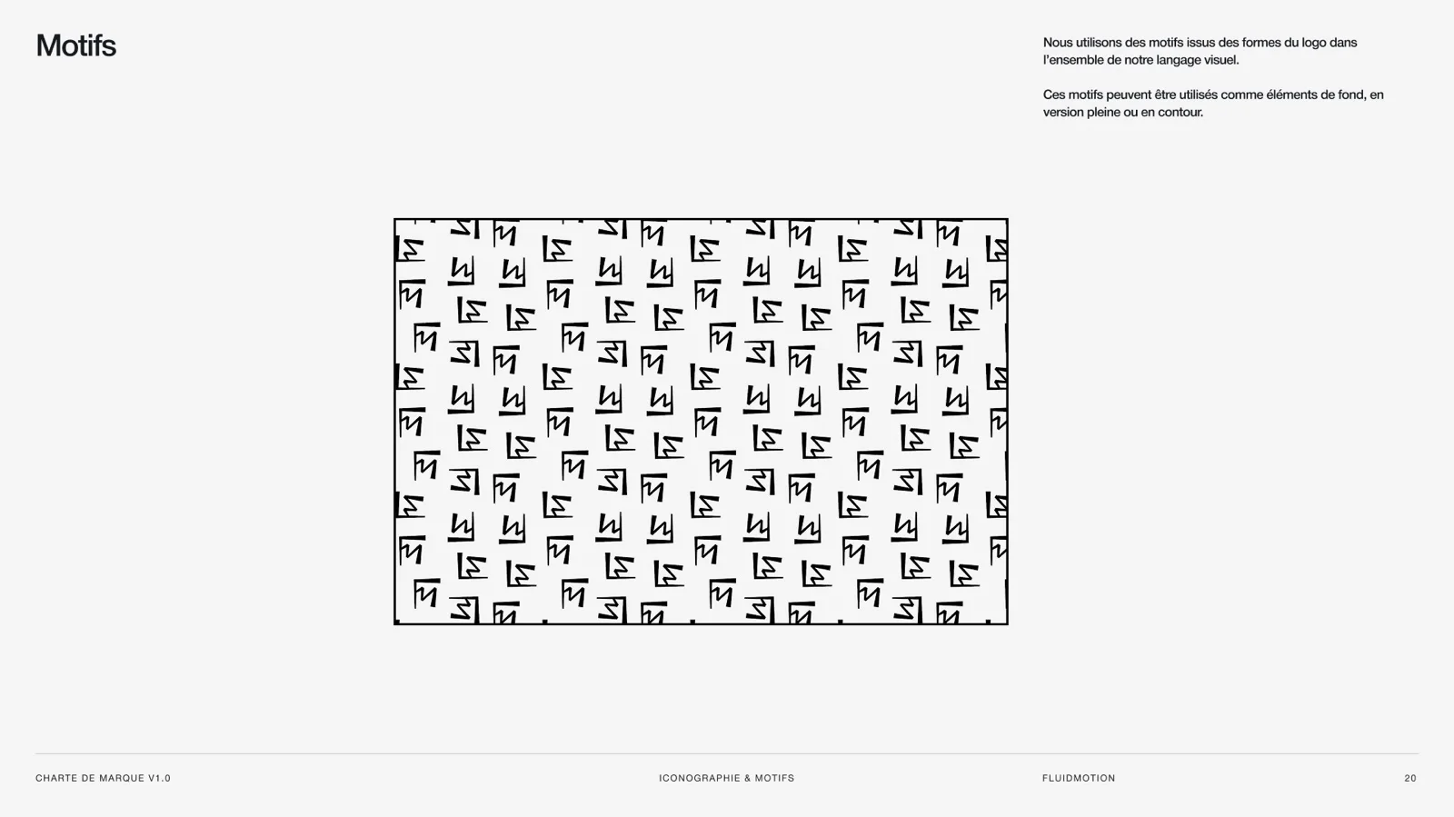 Le motif graphique FluidMotion