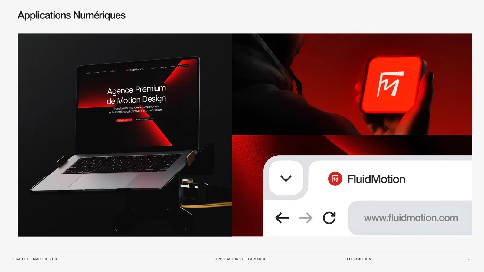 Les applications numériques FluidMotion
