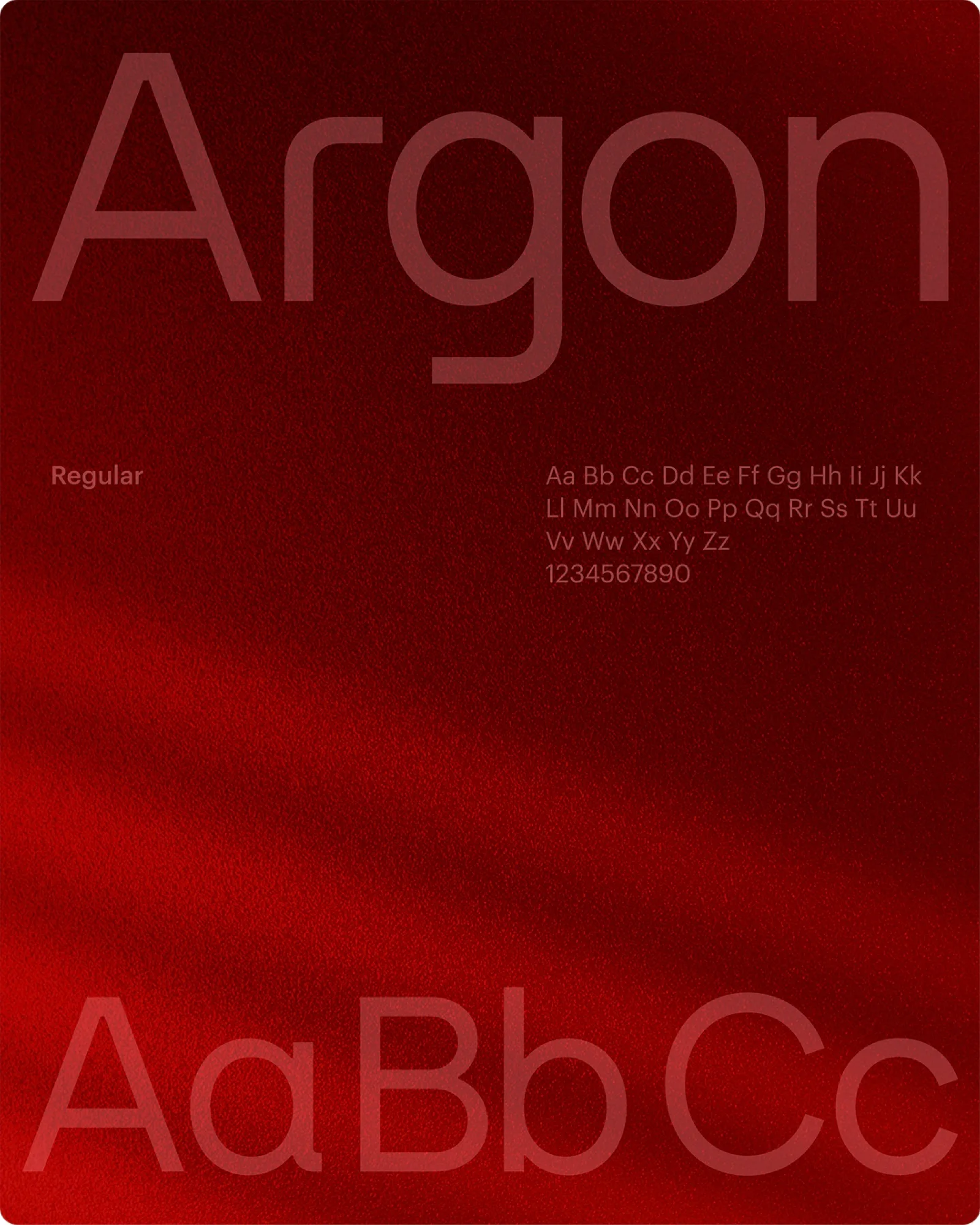 La typographie Argon