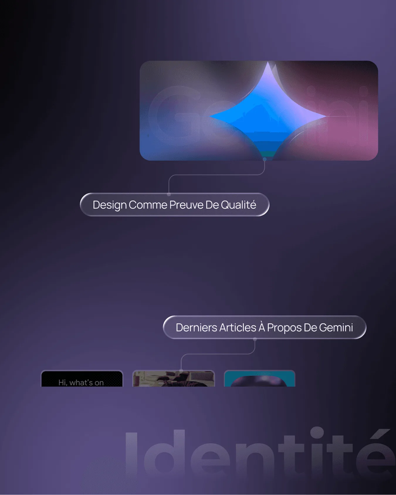 Décryptage de l'identité visuelle du site Gemini par Percer