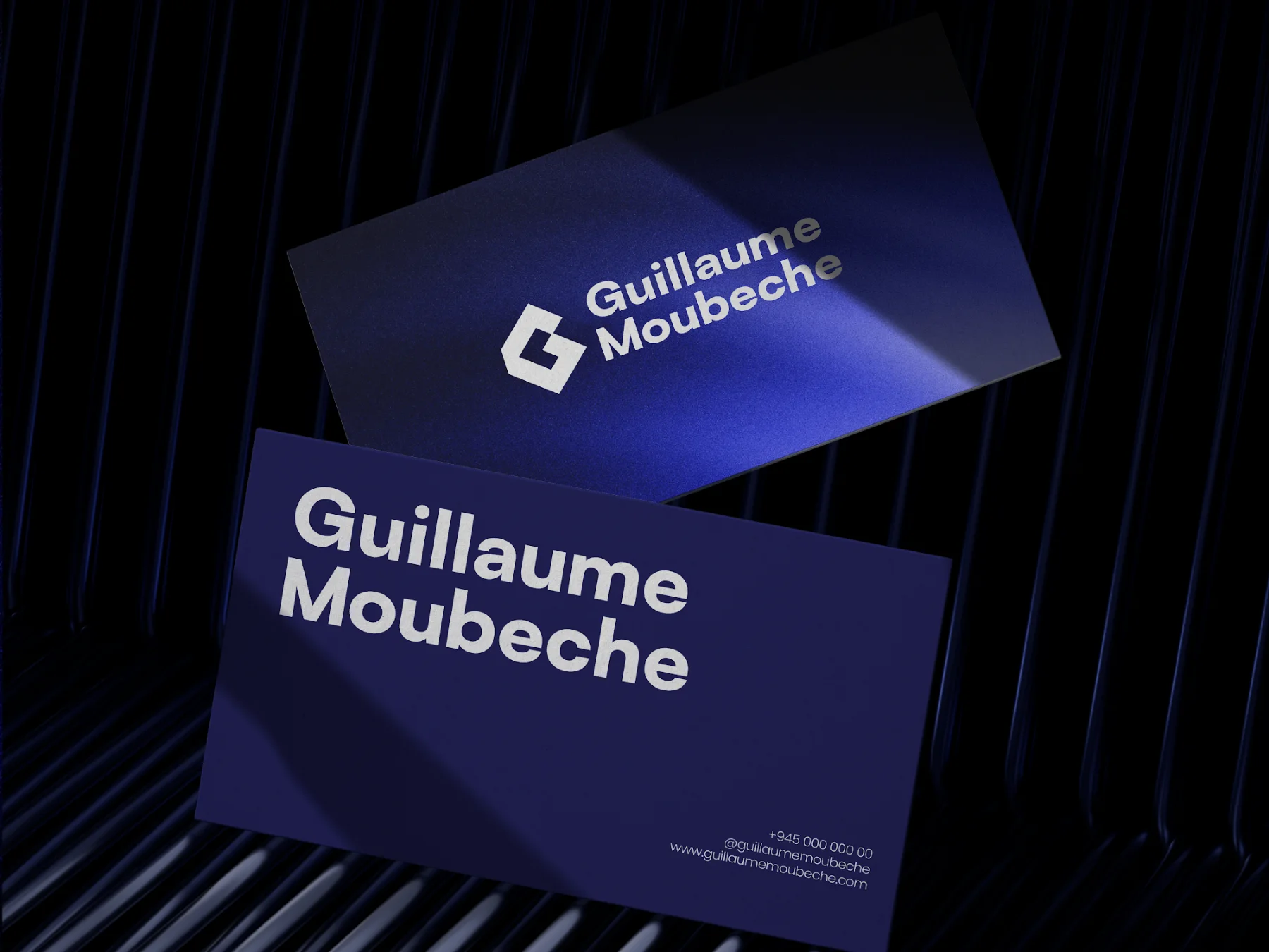 Des cartes de visite