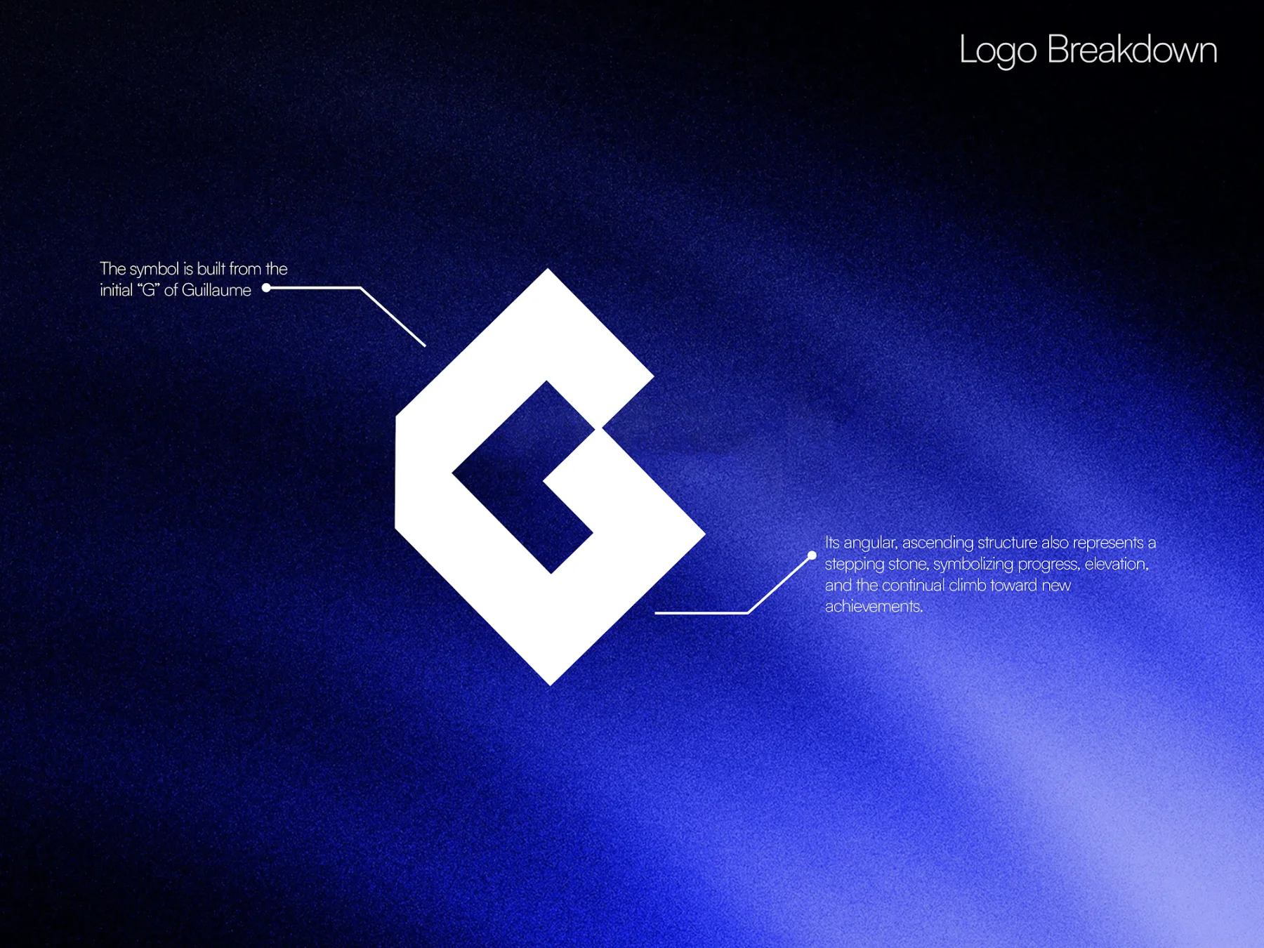 La construction du G de Guillaume Moubeche