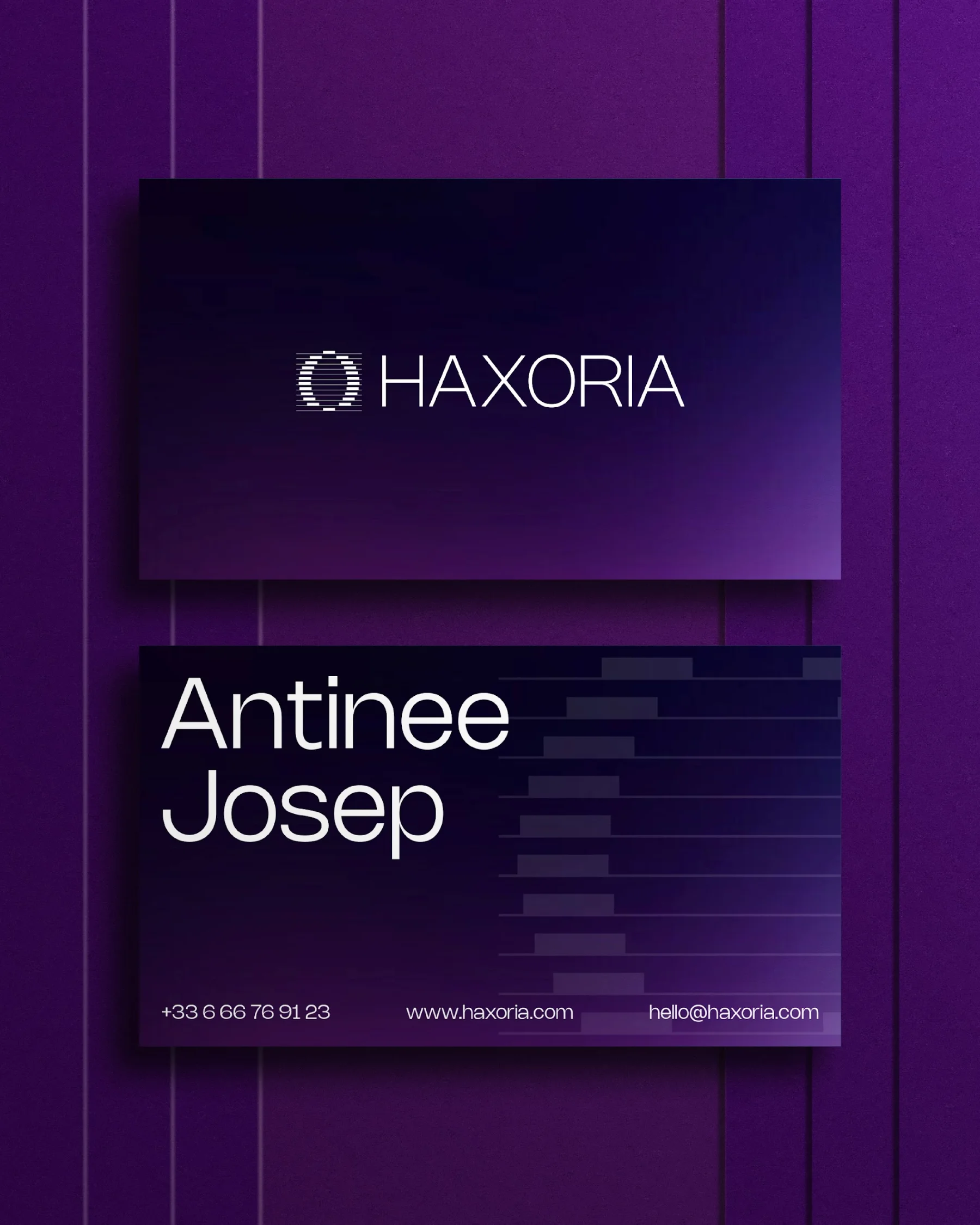 La carte de visite Haxoria