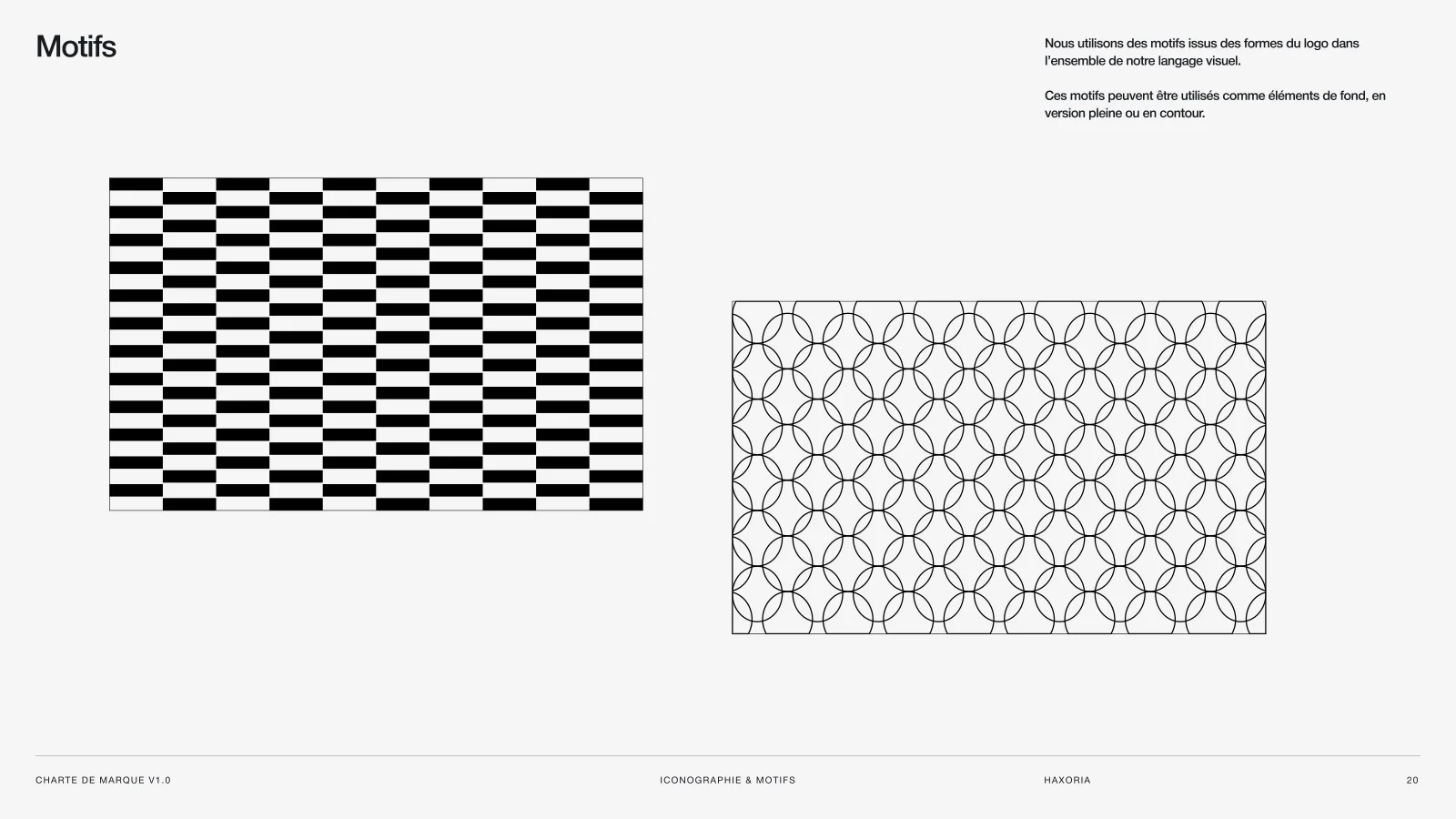 Le motif graphique Haxoria