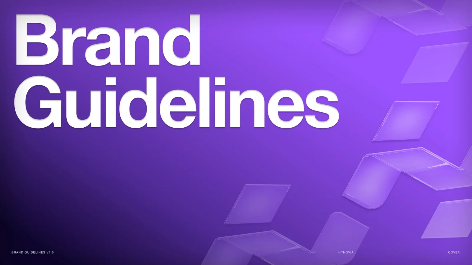 La couverture des brand guidelines HynovIA