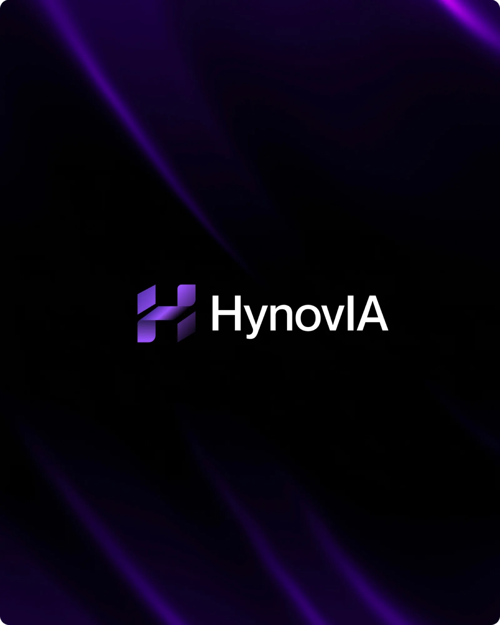 Le logo HynovIA sur un fond violet sombre