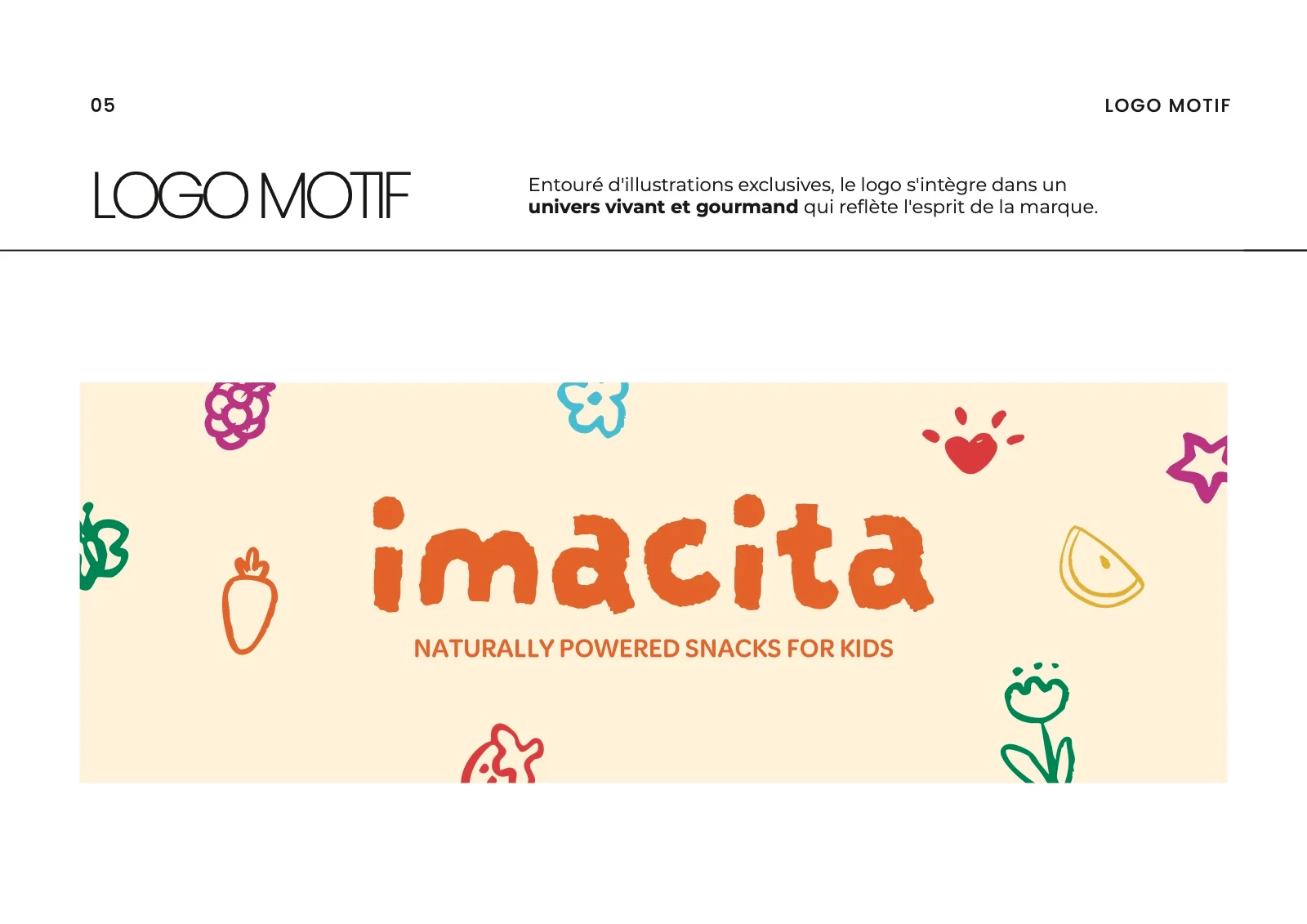 Le logo Imacita entouré d'illustrations exclusives