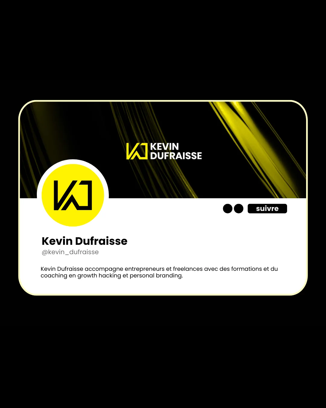 Une carte de profil