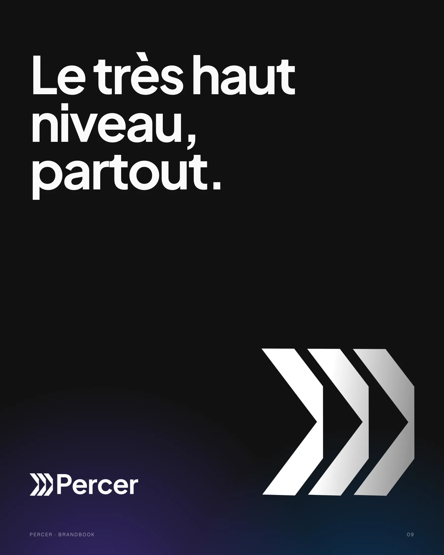 Une affiche Percer