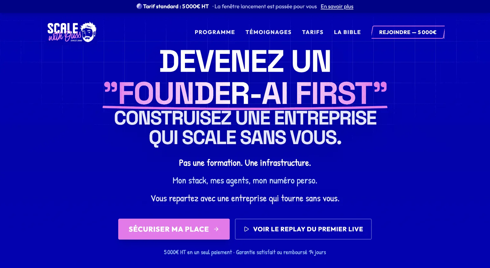Ancien site Scale With Ouss d'Oussama Ammar, avant refonte par Percer