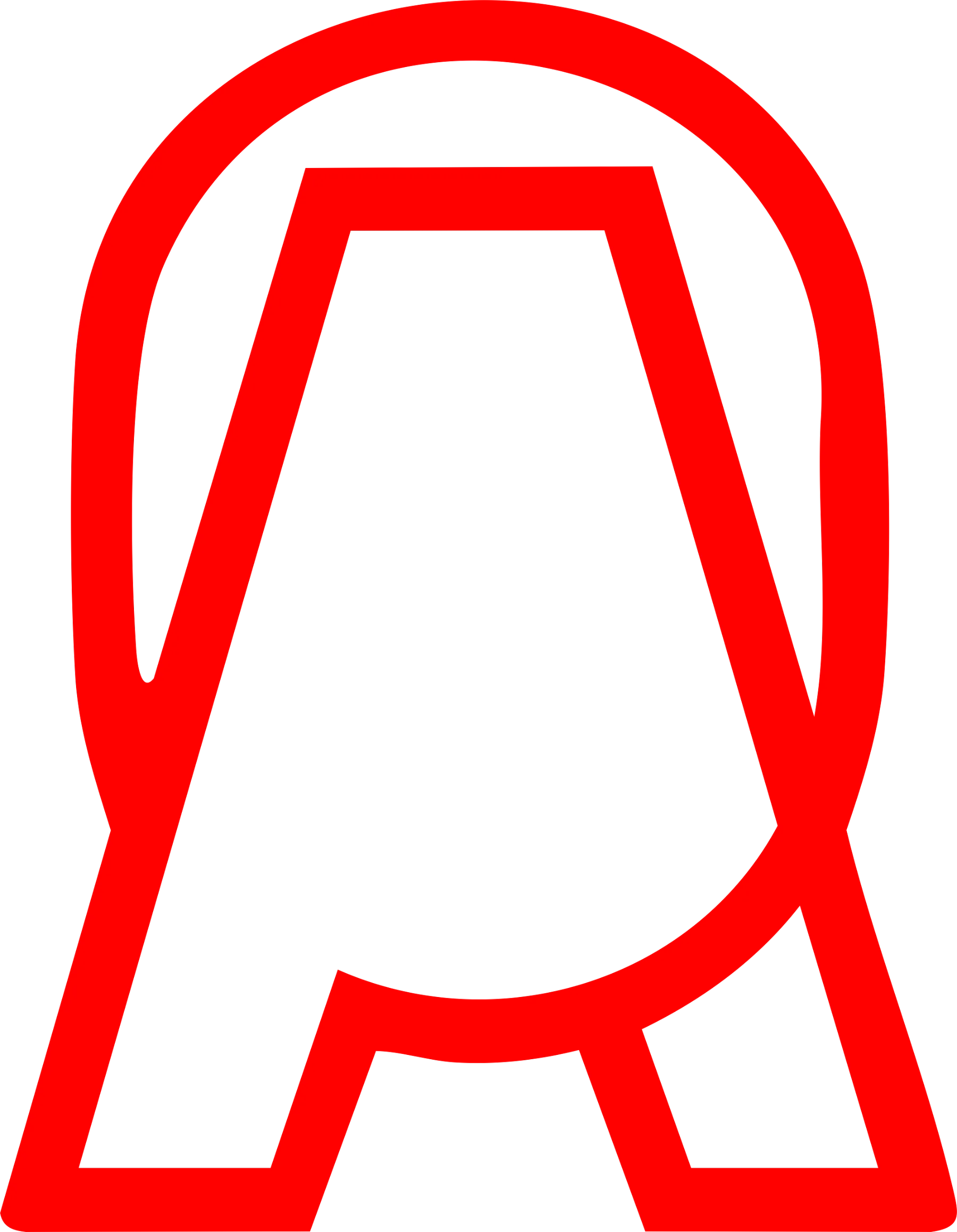 Le symbole d'Oussama Ammar, un A en arche