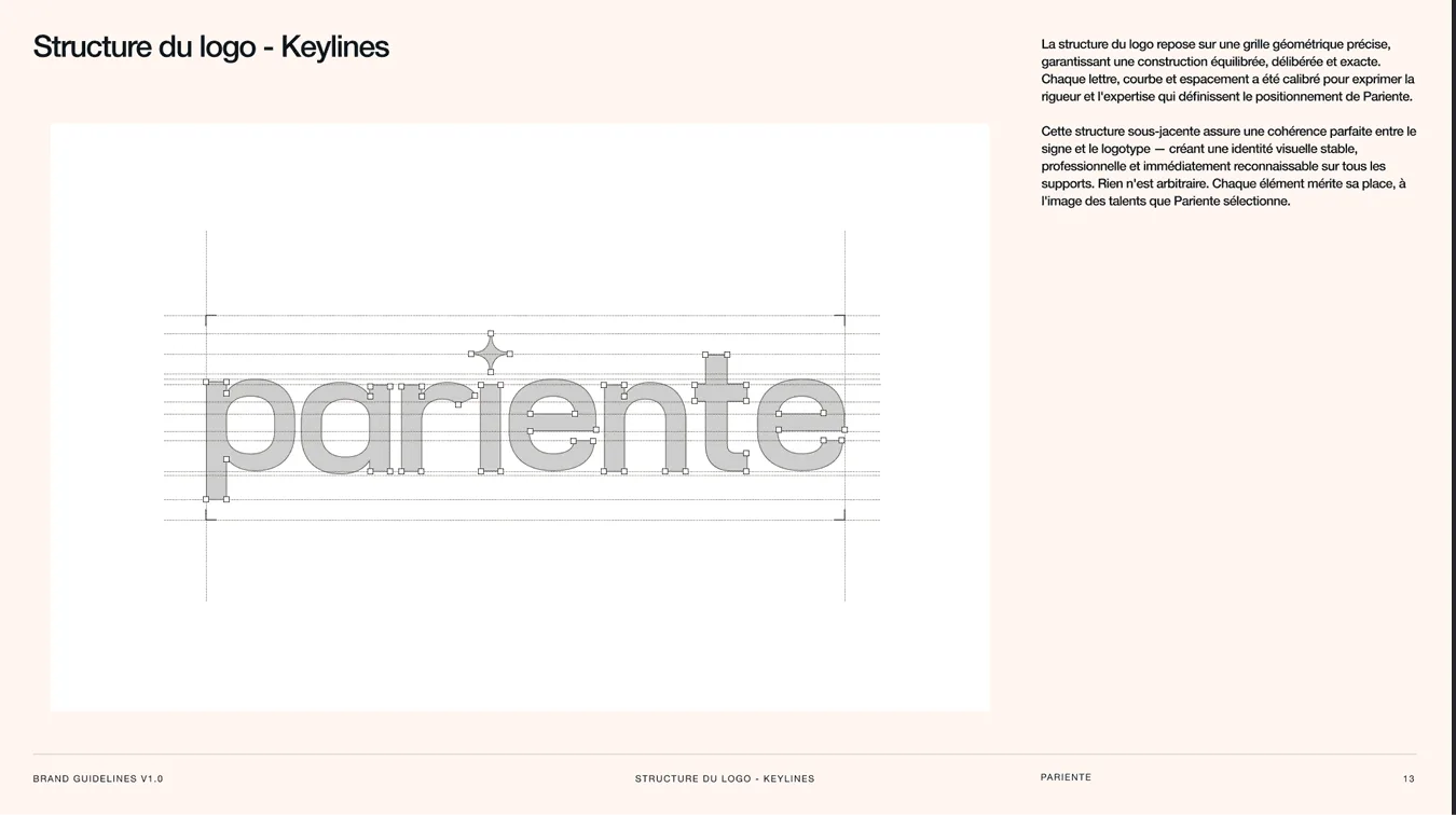 Une section du site Pariente