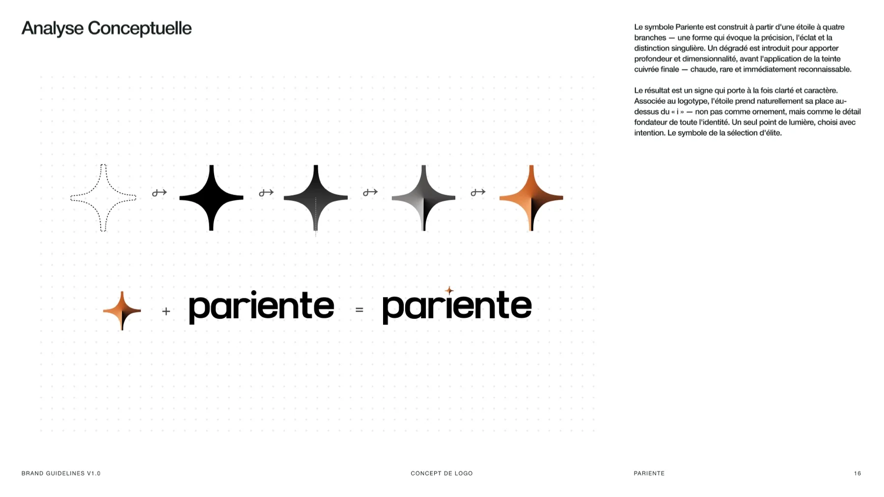 L'analyse du symbole Pariente, de l'étoile au logo