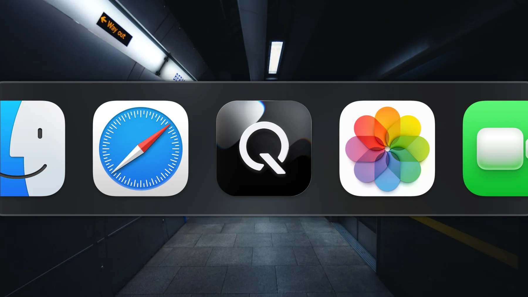 L'icône Quantix dans le dock d'un ordinateur
