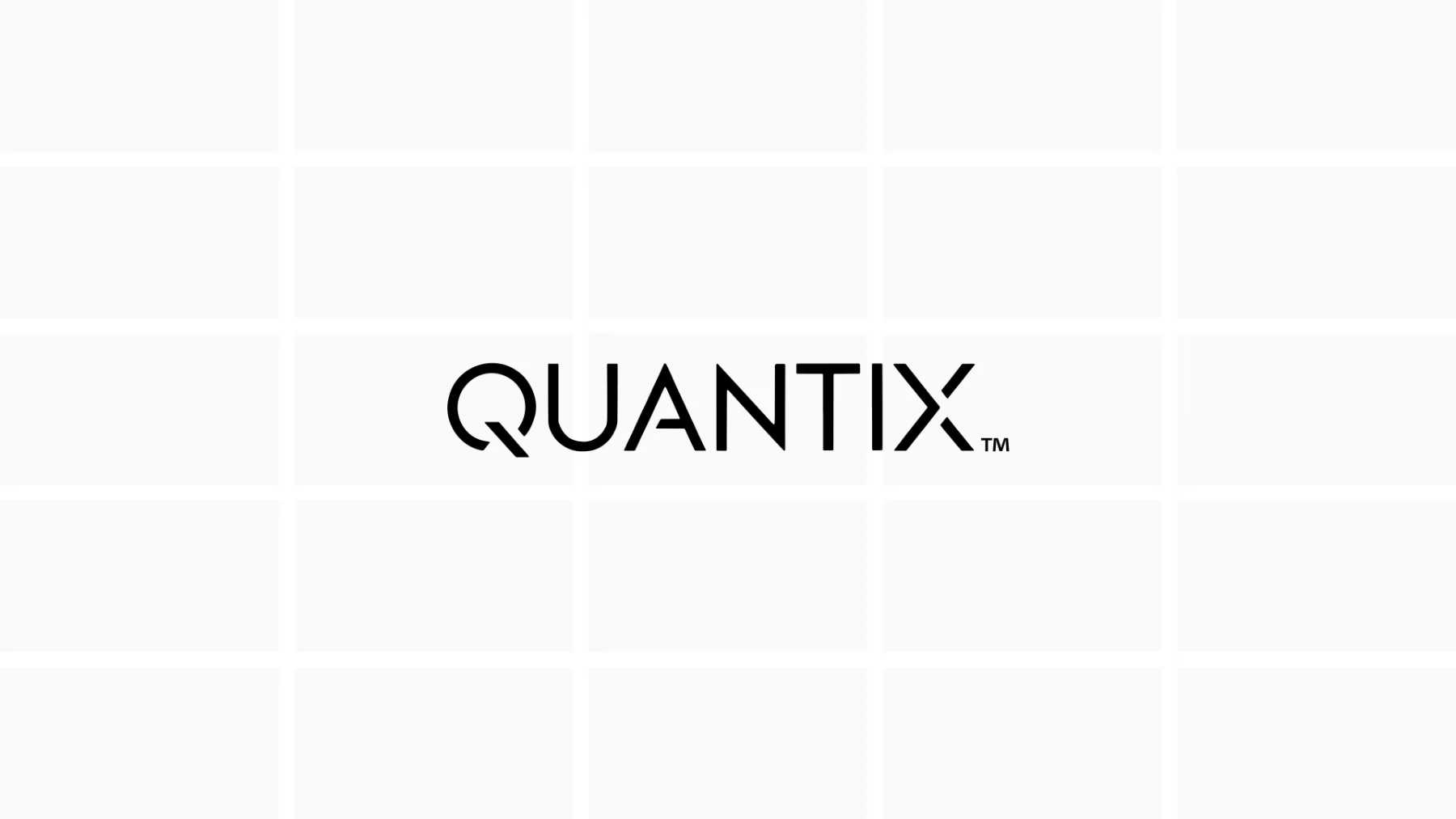 Le logotype Quantix noir sur fond clair