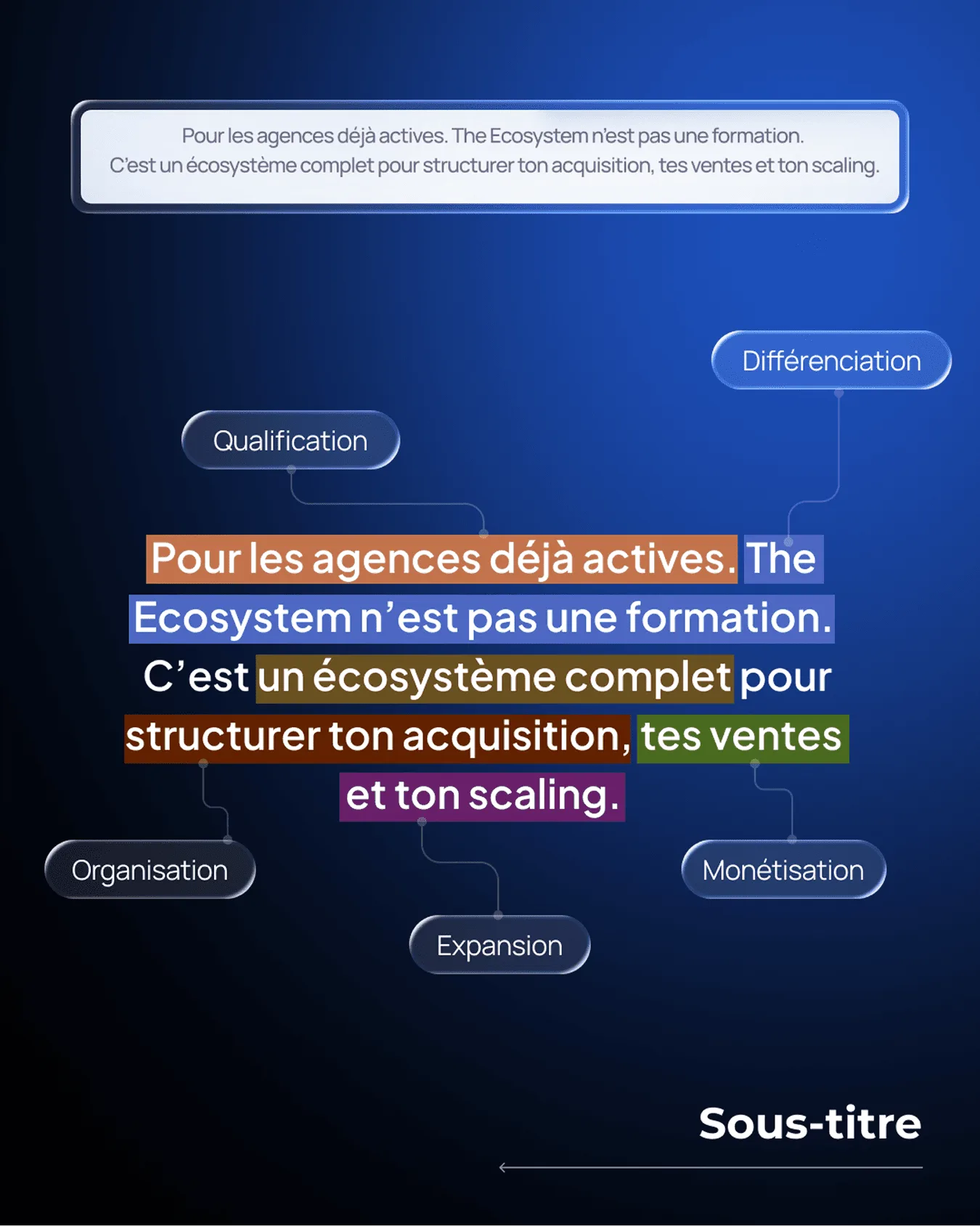 Décryptage du sous-titre du site The Ecosystem par Percer