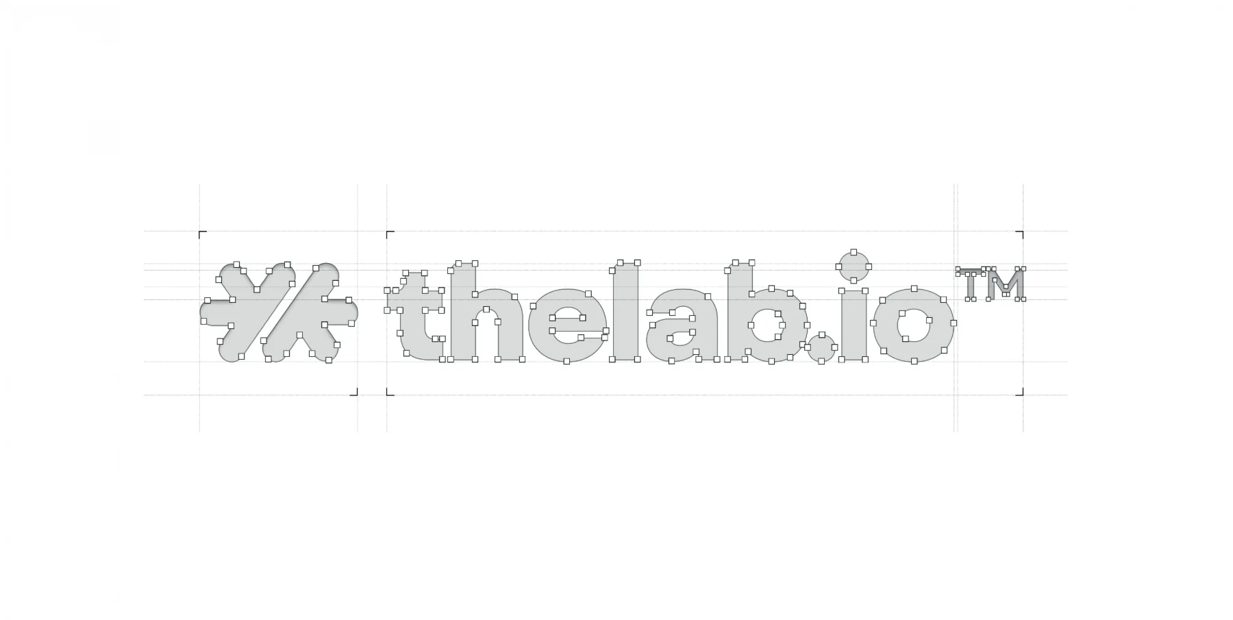 Le logotype en relief blanc