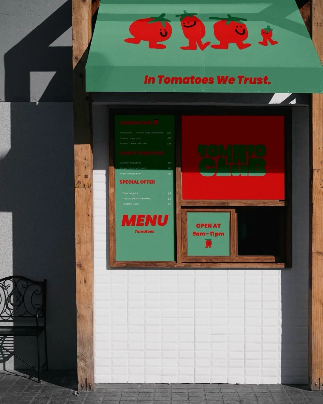 Le kiosque Tomato Club et son store « In Tomatoes We Trust »