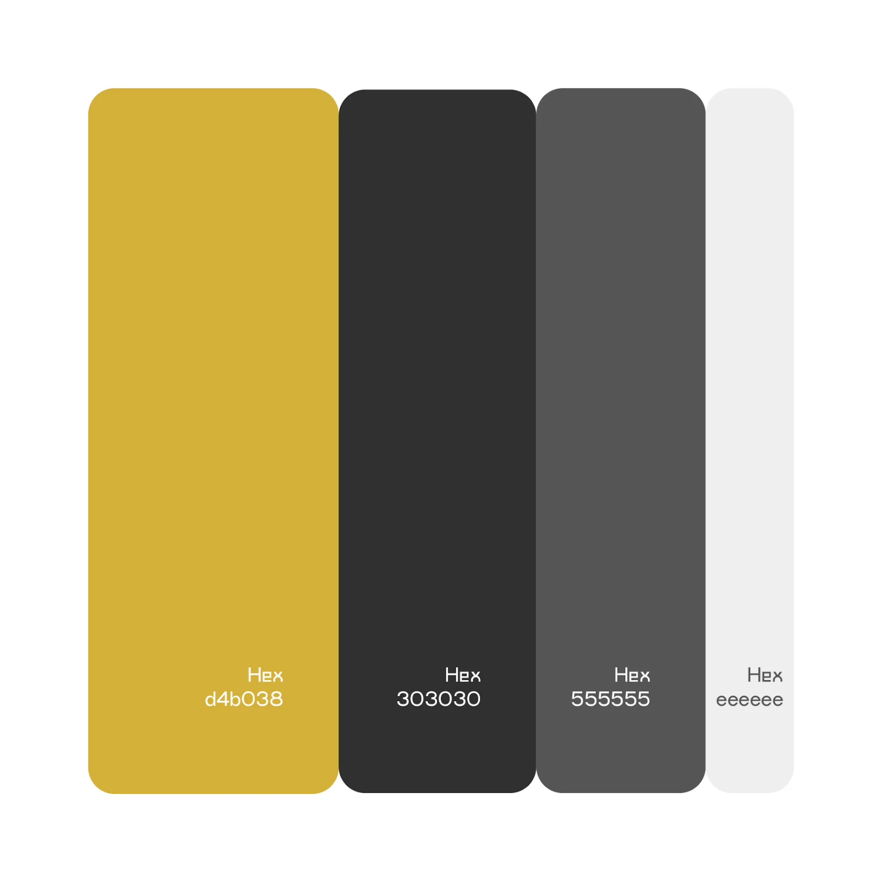La palette Tydanim, de l'or à l'anthracite