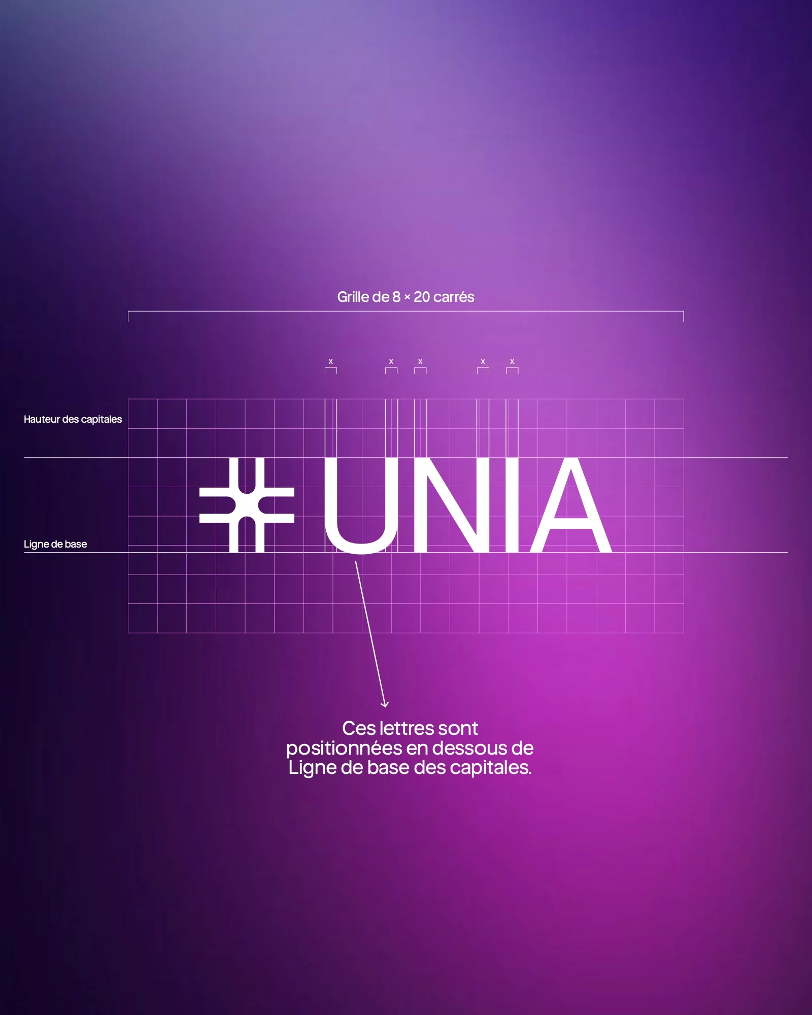Le logo Unia sur sa grille