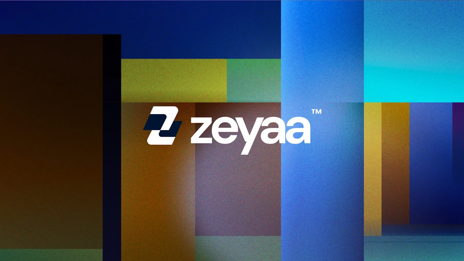 Le logo Zeyaa sur un fond de couleurs