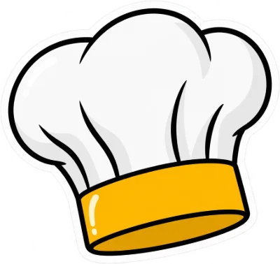 Autocollant : une toque de chef