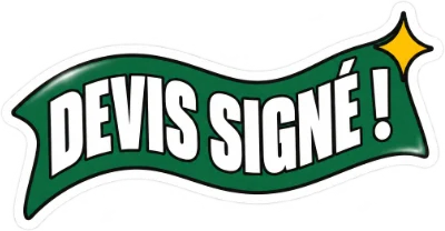 Autocollant « Devis signé ! »