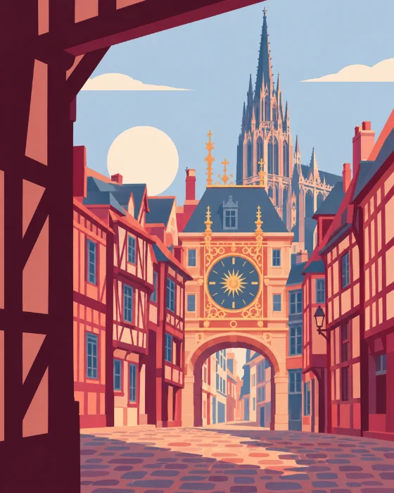 Illustration de Rouen
